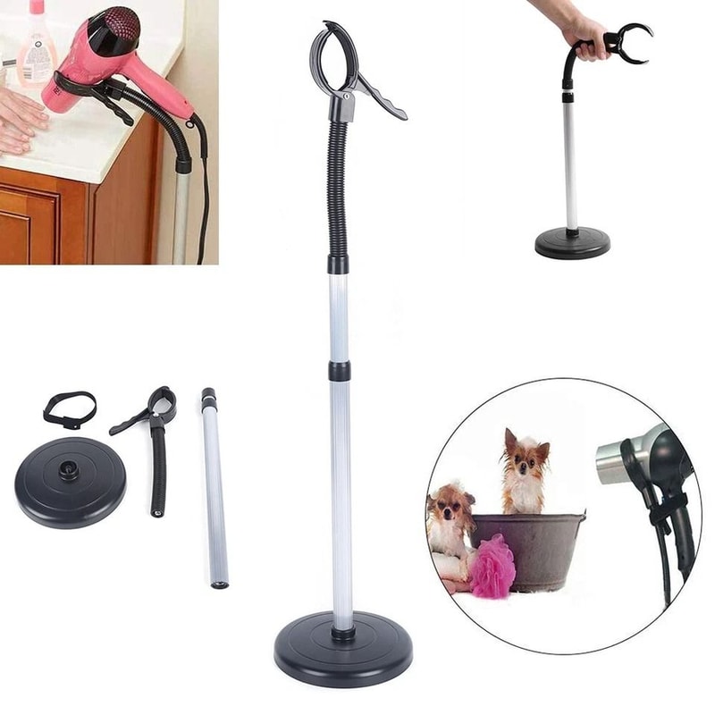 Premium Hands Free Hair Dryer Stand Suction Cup Mount Holder 1