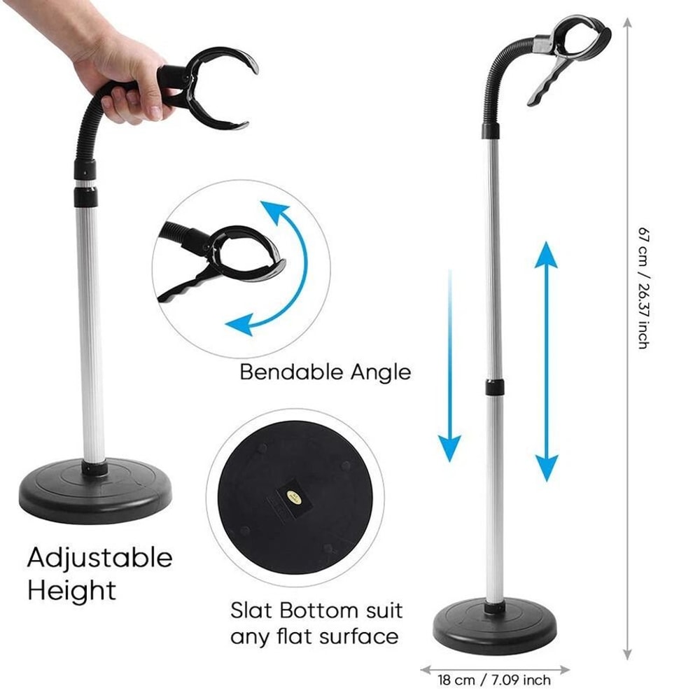 Premium Hands Free Hair Dryer Stand Suction Cup Mount Holder 4