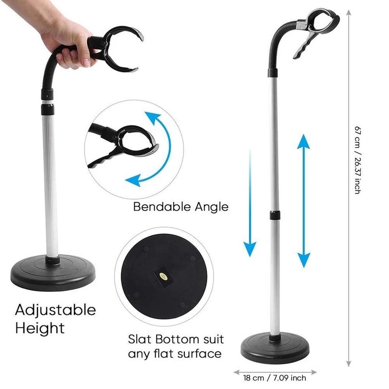 Premium Hands Free Hair Dryer Stand Suction Cup Mount Holder 4