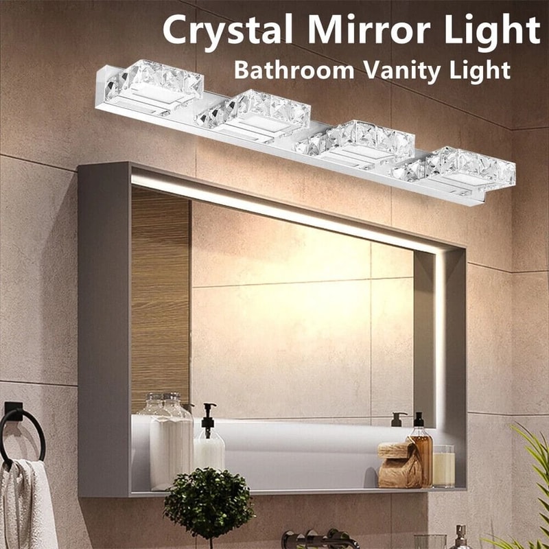 Modern Crystal Bathroom LED Bathroom Vanity Light Wall Sconce Elegant Mirror Vanity Lighting Fixtur 1