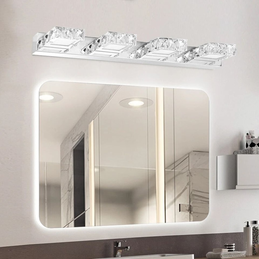 Modern Crystal Bathroom LED Bathroom Vanity Light Wall Sconce Elegant Mirror Vanity Lighting Fixtur 2
