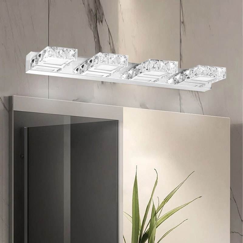 Modern Crystal Bathroom LED Bathroom Vanity Light Wall Sconce Elegant Mirror Vanity Lighting Fixtur 3