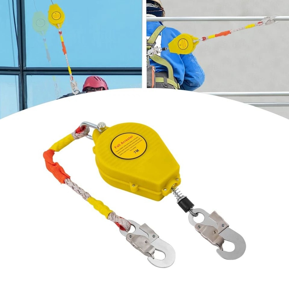 Self Retracting Lifeline Fall Arrest Lanyard Safety Rope 2