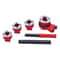 Heavy Duty Ratchet Pipe Threader With Dies For Steel Iron Pipes 0