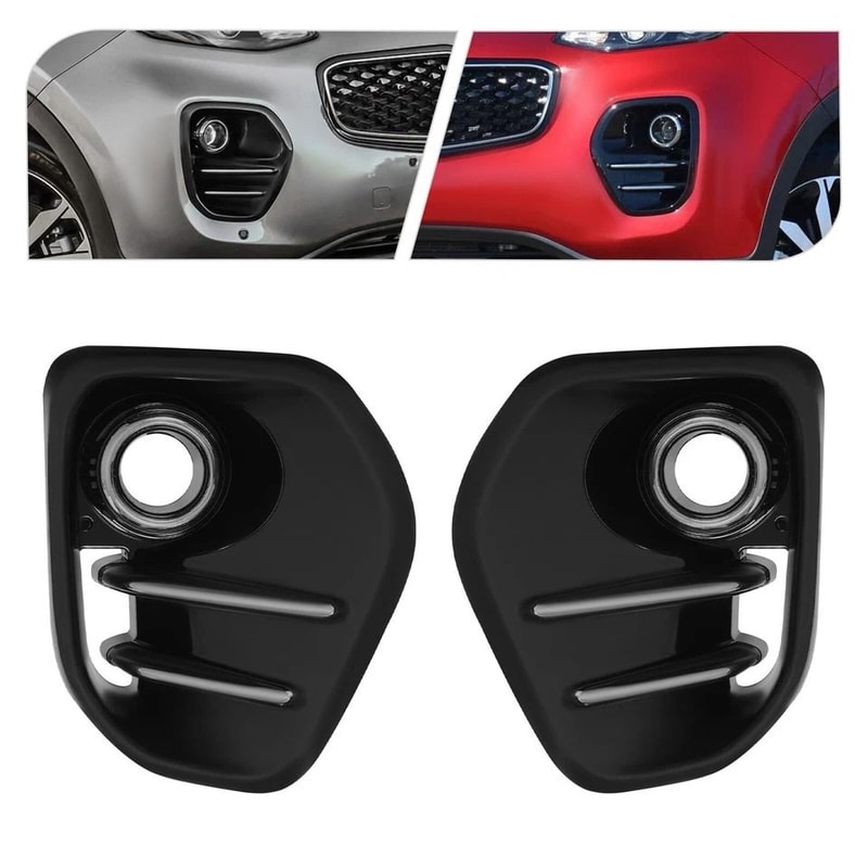 Premium Fog Light Cover Pair For Kia Sportage Front Bumper 2