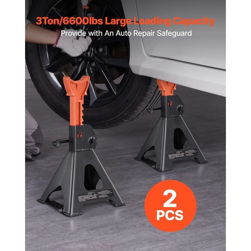 Heavy Duty Steel Auto Jack Stands Ton SUV Lift 1