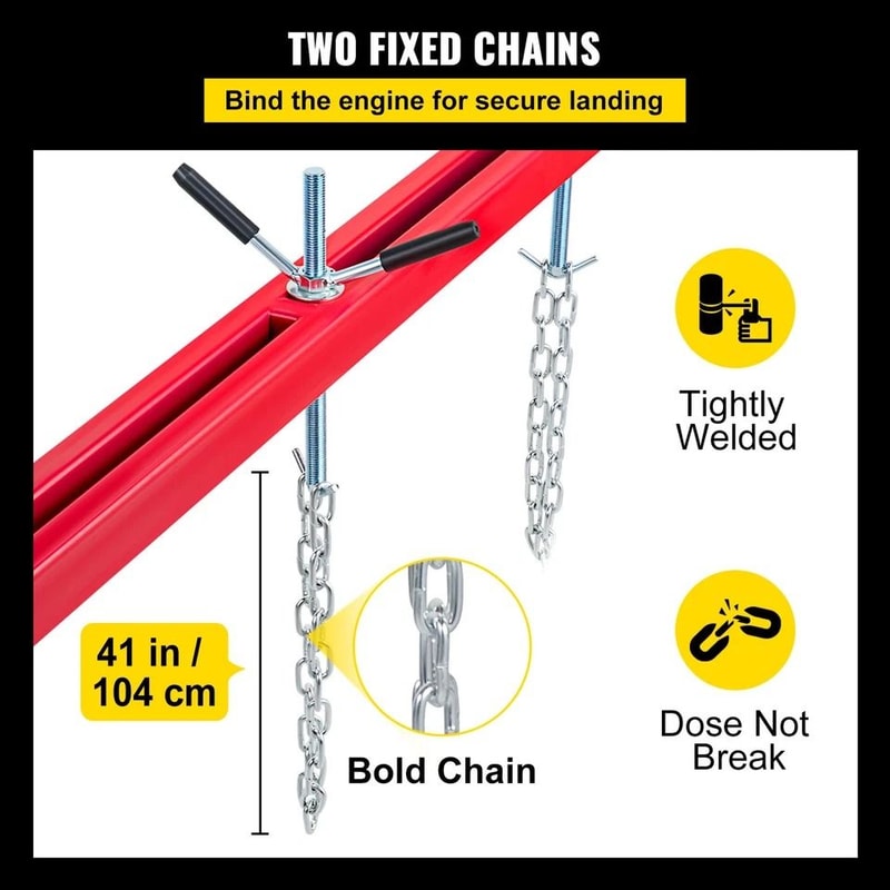 Capacity Engine Support Bar With Dual Hook Transverse Lifter Motor Hoist 4