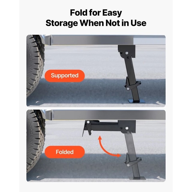 HeavyDuty RV Stabilizer Jack Adjustable SwingDown Trailer Support Jack 4