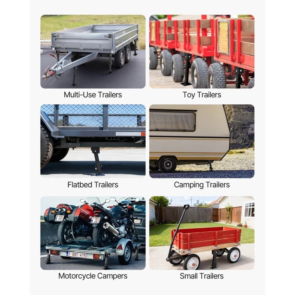 HeavyDuty RV Stabilizer Jack Adjustable SwingDown Trailer Support Jack 5