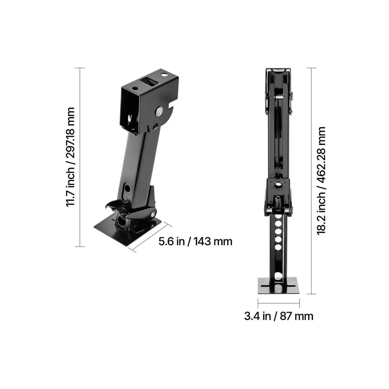 HeavyDuty RV Stabilizer Jack Adjustable SwingDown Trailer Support Jack 6
