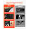 Soft UTV Cab Enclosure Upper Doors Zipper Set For Hisun Durable Replacement UTV Door Zippers 2