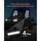 Soft UTV Cab Enclosure Upper Doors Zipper Set For Hisun Durable Replacement UTV Door Zippers 4