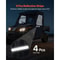 Soft UTV Cab Enclosure Upper Doors Zipper Set For Hisun Durable Replacement UTV Door Zippers 4