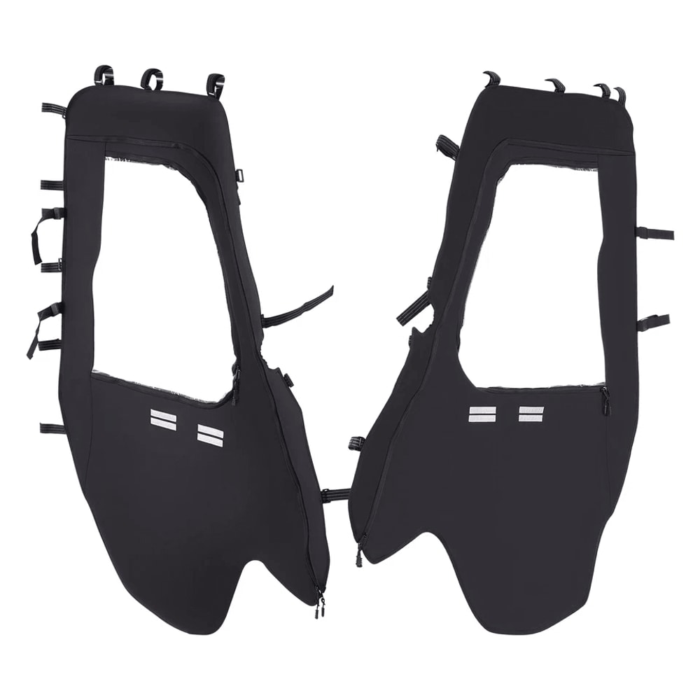 Soft UTV Cab Enclosure Upper Doors Zipper Set For Hisun Durable Replacement UTV Door Zippers 8