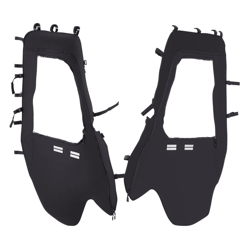 Soft UTV Cab Enclosure Upper Doors Zipper Set For Hisun Durable Replacement UTV Door Zippers 8