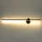 Modern Black LED Wall Light Linear Wall Lamp Sleek Indoor Outdoor Lighting 0