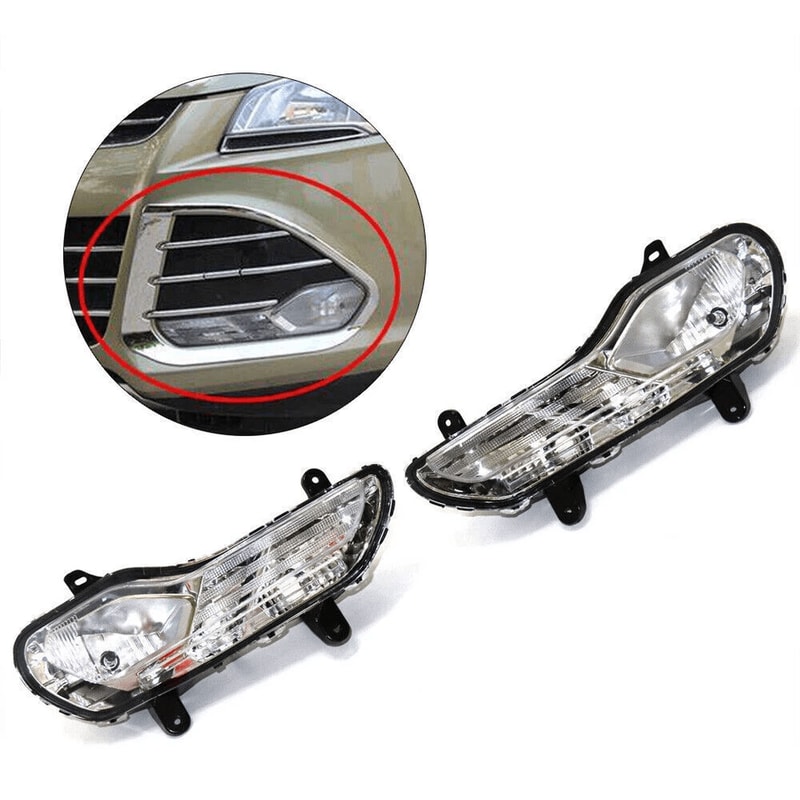 Premium Front Bumper Fog Lights Turn Signal Lamps For Ford Escape 8