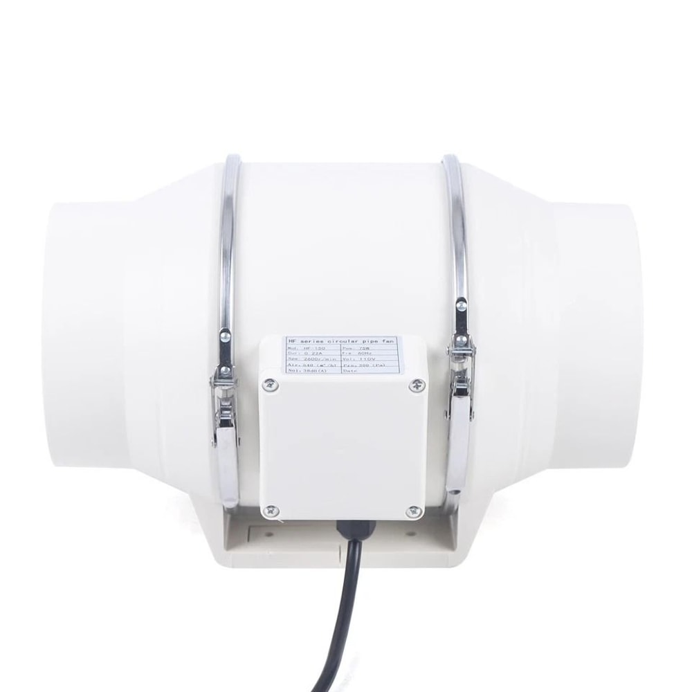 Quiet Ventilation Fan Inline Duct Fan Mixed Flow Exhaust 5