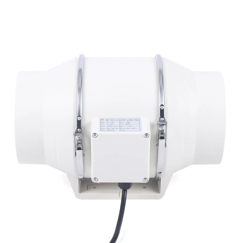 Quiet Ventilation Fan Inline Duct Fan Mixed Flow Exhaust 5