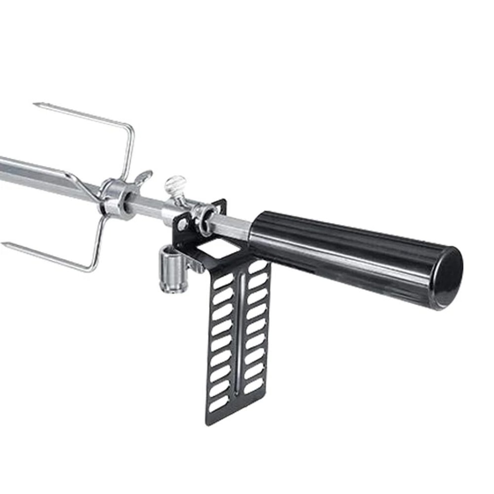 Premium Stainless Rotisserie Grill Kit With Heavy Duty Rotisserie Grill Accessories Battery Motor 3
