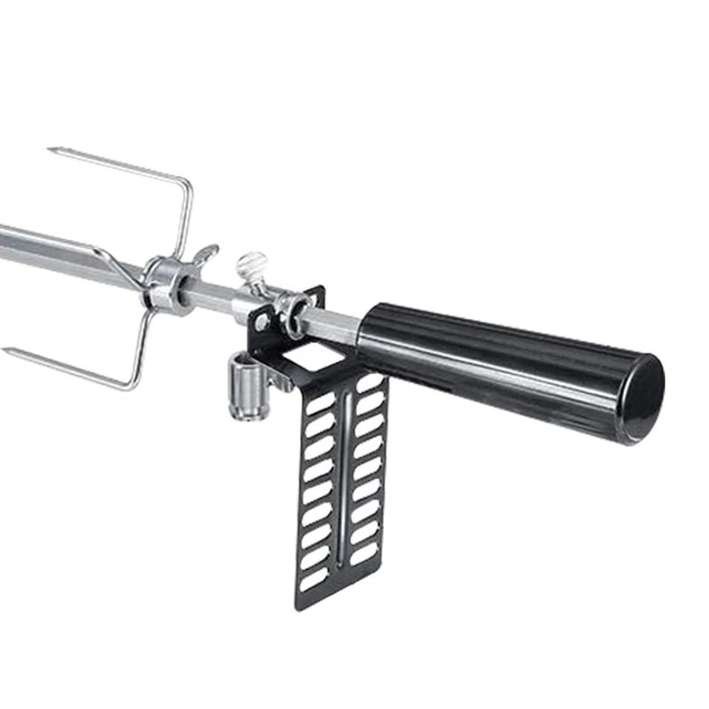 Premium Stainless Rotisserie Grill Kit With Heavy Duty Rotisserie Grill Accessories Battery Motor 3