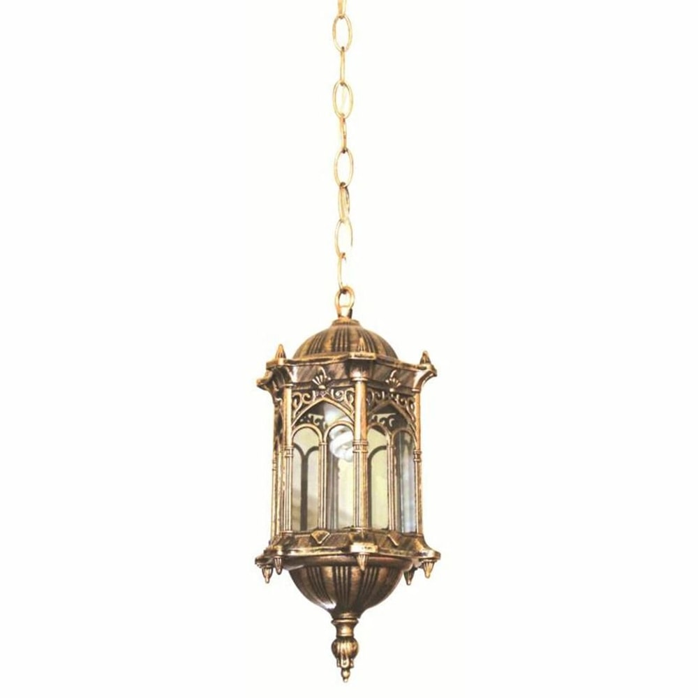 Vintage Industrial Outdoor Pendant Light Fixture Classic Bronze Ceiling Lamp With Socket 2