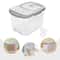 Rice Dispenser Dry Food Storage Container Premium Rice Storage Organizer With Measuring Cup 1