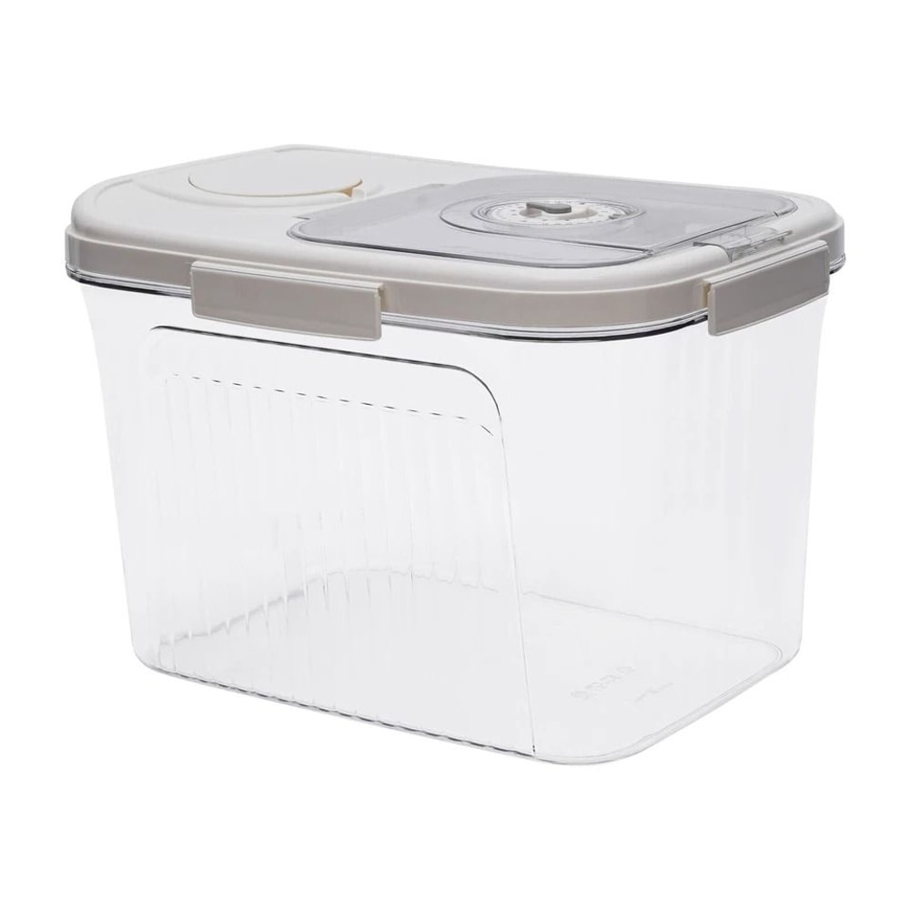 Rice Dispenser Dry Food Storage Container Premium Rice Storage Organizer With Measuring Cup 4