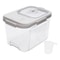 Premium Rice Dispenser Dry Food Storage Container With Measuring Cup Compact Tabletop Storage Box 6