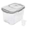 Premium Rice Dispenser Dry Food Storage Container With Measuring Cup Compact Tabletop Storage Box 7