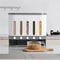Premium Wall Mounted Dry Food Storage Dispenser Space Saving Cereal Rice Grain Organizer 8
