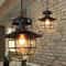 Industrial Rustic Farmhouse Ceiling Light Fixture Vintage Iron Cage Chandelier Pendant For Indoor H 2