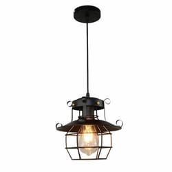 industrial rustic farmhouse ceiling light fixture vintage iron cage chandelier pendant for indoor hanging lighting