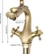 Antique Dragon Brass Faucet For Kitchen Bar Vintage Dual Handle Statement Piece 1