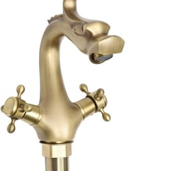 antique dragon brass faucet for kitchen & bar vintage dual handle statement piece
