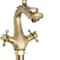 Antique Dragon Brass Faucet For Kitchen Bar Vintage Dual Handle Statement Piece 0