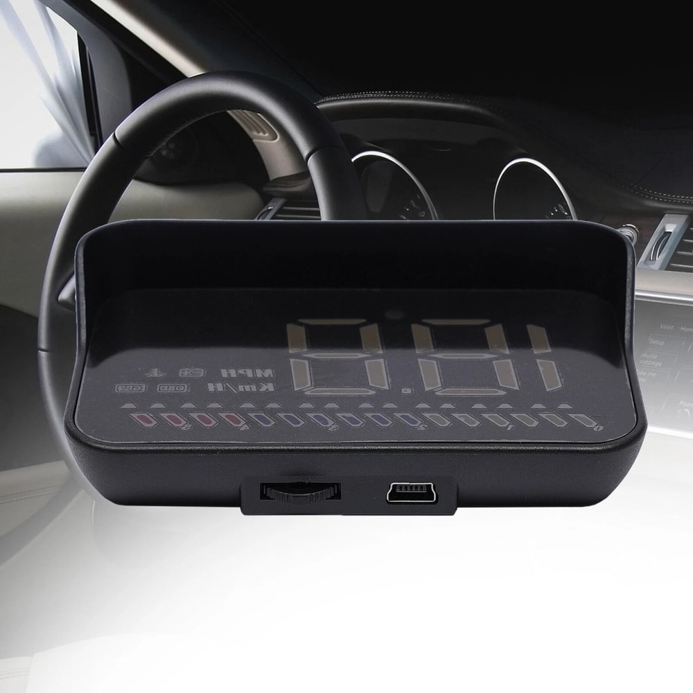 Universal GPS HUD Head Up Display With Digital Speedometer Overspeed Alarm 0