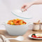 Elegant White Ceramic Soup Tureen With Glass Lid Ladle Durable Kitchen Serveware 1