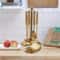 Premium Gold Kitchen Utensil Set With Stand Stainless Steel 3