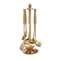 Premium Gold Kitchen Utensil Set With Stand Stainless Steel 5