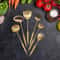 Premium Gold Kitchen Utensil Set With Stand Stainless Steel 0