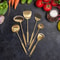 Premium Gold Kitchen Utensil Set With Stand Stainless Steel 0