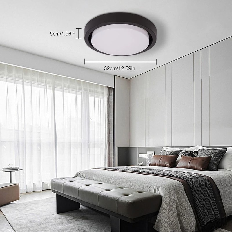 Modern LED Ceiling Light Flush Mount Acrylic Lamp Energy Efficient Living Room Lighting 6