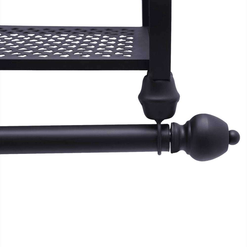 Durable Wall Mounted Coat Rack With Wrought Iron Coat Rack Shelf Hanging Rod Space Saving Closet O 4