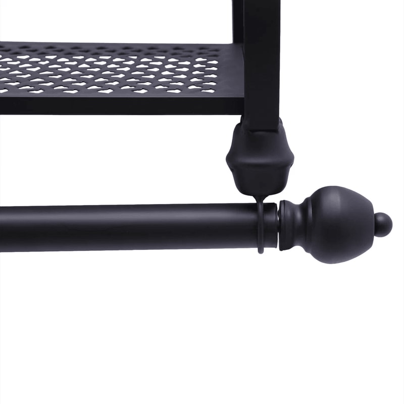 Durable Wall Mounted Coat Rack With Wrought Iron Coat Rack Shelf Hanging Rod Space Saving Closet O 4