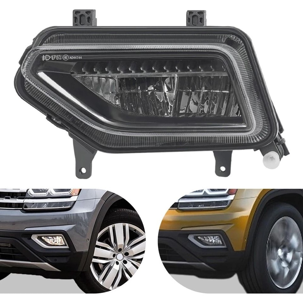 Front Left Halogen Fog Light Assembly For Volkswagen Atlas Direct Replacement 1