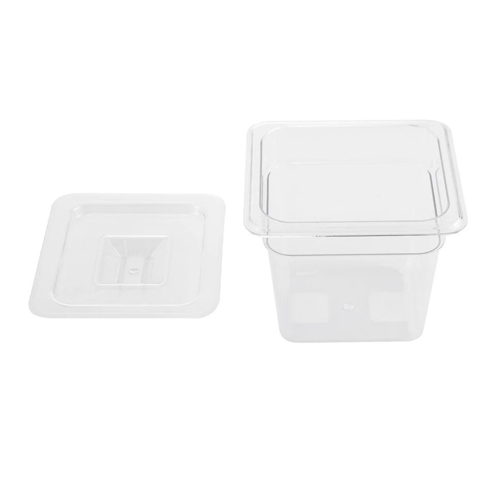 Clear Polycarbonate Size Food Pan Set With Lids Commercial Storage Prep Pans 3