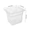 Clear Polycarbonate Size Food Pan Set With Lids Commercial Storage Prep Pans 4