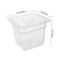 Clear Polycarbonate Size Food Pan Set With Lids Commercial Storage Prep Pans 4