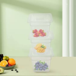 clear polycarbonate size food pan set with lids commercial storage & prep pans